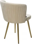 Стул M-City МОНЕ ZIZI 002 Молочный, велюр / Золотой каркас
