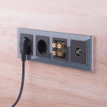 Акустическая розетка (черный матовый) Werkel W1185008 (a051614)