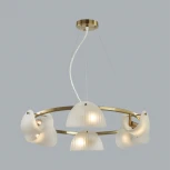 Подвесной светильник Lumion Fioro 6571/6 медный/белый/металл/стекло E14 6*60W 220V (на тросе)