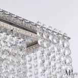 Подвесная люстра светодиодная APL LED Sicilia SH04.86.B.Ni.4000 (220V, хрусталь, на тросе)