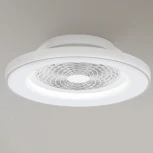 Потолочный светильник круглый с вентилятором Mantra Tibet 7123 (LED, 220V, диммер, пульт управления, свето-шумовой датчик, управление смартфоном, умный дом - Tuya Smart, круглые)