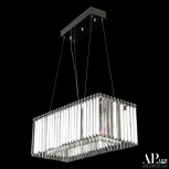 Подвесная люстра светодиодная APL LED Sicilia SH11.57.A.Ni.4000 (220V, хрусталь, на тросе)