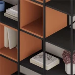 Стеллаж прямой VALE MAXI BOOKCASE LEVE (Металл/Черный) арт.LEV01148