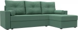 Диван угловой Верона Лайт правый угол (Зеленый/Рогожка) Лига Диванов арт.125977