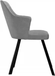Стул DikLine 245 поворотный, C56 серый, ножки черные