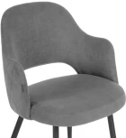 Стул Гутрид прошивка ромбы сзади серый / черный 504178 Woodville