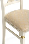 Деревянный стул Woodville Флавиан слоновая кость / золото 515976