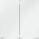 Выключатель двухклавишный с подсветкой (белый матовый) Voltum S70 VLS020202