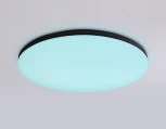 Потолочный светильник RGB круглый светодиодный с пультом и управлением смартфоном Ambrella ORBITAL FZ2004 (220V, умный дом - Алиса, Tuya Smart, Алекса, Smart Home, круглые, IP54)