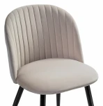 Стул Woodville на металлокаркасе Gabi 1 latte / black 15350