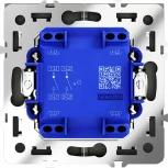 Выключатель двухклавишный (титан) Voltum S70 VLS020106