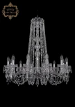 Подвесная люстра Art Classic 11.23 11.23.12.300.h-87.Cr.Dr (220V, хрусталь, на цепи, подсвечник, свеча)