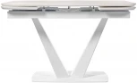 Стол Bradex Home Vito раскладной 120-184x80x75см, керамогранит белый мрамор, белый (RF 0483)