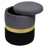 Пуф Dreambag Аризона Серо-Черный (Золото) 13664