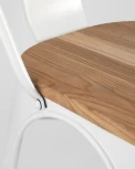 Стул Stool Group TOLIX WOOD белый глянцевый УТ000001859