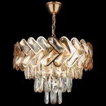 Подвесная люстра Reluce 01982-0.4-06 (220V, хрусталь, на цепи)