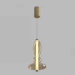 Подвесной светильник светодиодный Crystal Lux QUASAR SP10W LED AMBER (220V, на проводе, круглые)