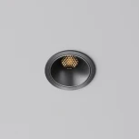 Встраиваемый светильник Maytoni Alfa LED DL043-01-10W2.7K-RD-B (220V, круглые)