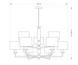 Потолочная люстра ярусная Artu ART-ZW-9(N) (220V)
