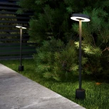 Уличный грунтовый светильник Elektrostandard Verano 35185/S черный (LED, 220V, круглые, IP54)