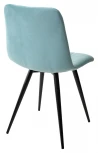 Стул CHILLI-Q аквамарин #H50, велюр / черный каркас, 4 шт./1 к