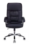 Кресло руководителя Бюрократ T-9908AXSN-AB черный кожа крестовина металл хром