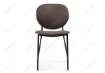 Стул Woodville на металлокаркасе Саранда кофе / черный глянец 494361