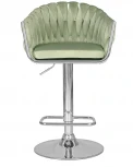 Стул барный DOBRIN MARCEL (пудрово-мятный велюр (MJ9-87))
