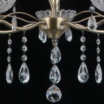 Подвесная люстра ILLUMICO IL0265-5PSQ-39 AB (220V, на цепи, подсвечник, свеча)