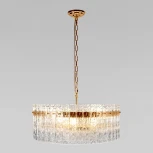 Подвесная люстра Loft It Nevada 10297/600 French gold (220V, хрусталь, на цепи, круглые)