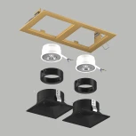 Встраиваемый светильник под LED модуль/ламп МR16 Lightstar Domino D5230707BMOD