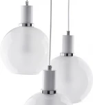 Подвесной светильник 33 ИДЕИ PND140.03.01.002.CH-S.13.WH (220V, на проводе, шарики, круглые)