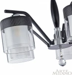 Потолочная люстра на штанге Arte Milano Napoli-2646 332646/5 CR+BK (220V, подвески)