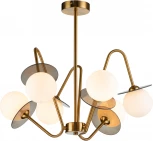 Люстра потолочная на штанге Jazz V000165 (11020/6R Brass) (220V, шар)