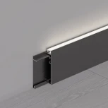 Профиль PLINTUS-H55-2000 BLACK (Arlight, Алюминий) 045442