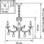 Подвесная люстра Osgona Stregaro 694081