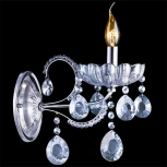 Бра Eurosvet 3015 3015/1 хром / лазурный хрусталь Strotskis
