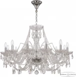 Подвесная люстра Bohemia 105 105/12/300 Ni (220V, подвески, на цепи, подсвечник, свеча)