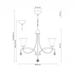 Подвесная люстра Lucia Tucci Rimini 101.3