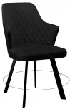 Стул 245 поворотный, К21 черный, ножки черные Dikline 00-00064811