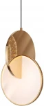 Подвесной светильник L'Arte Luce Eclisso L41001.92 Brushed champagne gold (LED, 220V, на проводе, круглые)