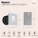 Подсветка для лестниц и ступеней встраиваемая Maytoni Via Urbana O022-L3W (LED, 220V, IP54)