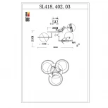 Потолочная люстра ST Luce Galio SL418.402.03
