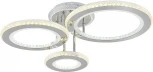 Потолочная люстра светодиодная с таймером Escada Venus 10297/3LED BL 73Вт, с ПДУ, металл/акрил, хром/прозрачный (220V, кольцо)