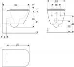 Унитаз подвесной Geberit Smyle Square