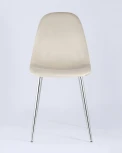Стул Stool Group Валенсия велюр кремовый хромированные ножки УТ000004239