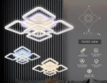Потолочная люстра ярусная Ambrella Acrylica FA5301 (регулировка яркости, LED, 220V, пульт управления)