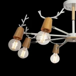 Потолочная люстра на штанге Loft IT Sven 10024/8 White (220V, рога)