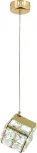 Подвесной светильник (12048/1P Gold) Indigo Radioso V000135L (LED, 220V, на проводе, куб)