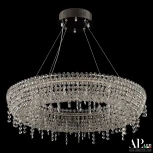 Подвесная люстра светодиодная APL LED Sicilia SH502.0.60.B.Ni.4000 (220V, хрусталь, на тросе, круглые)